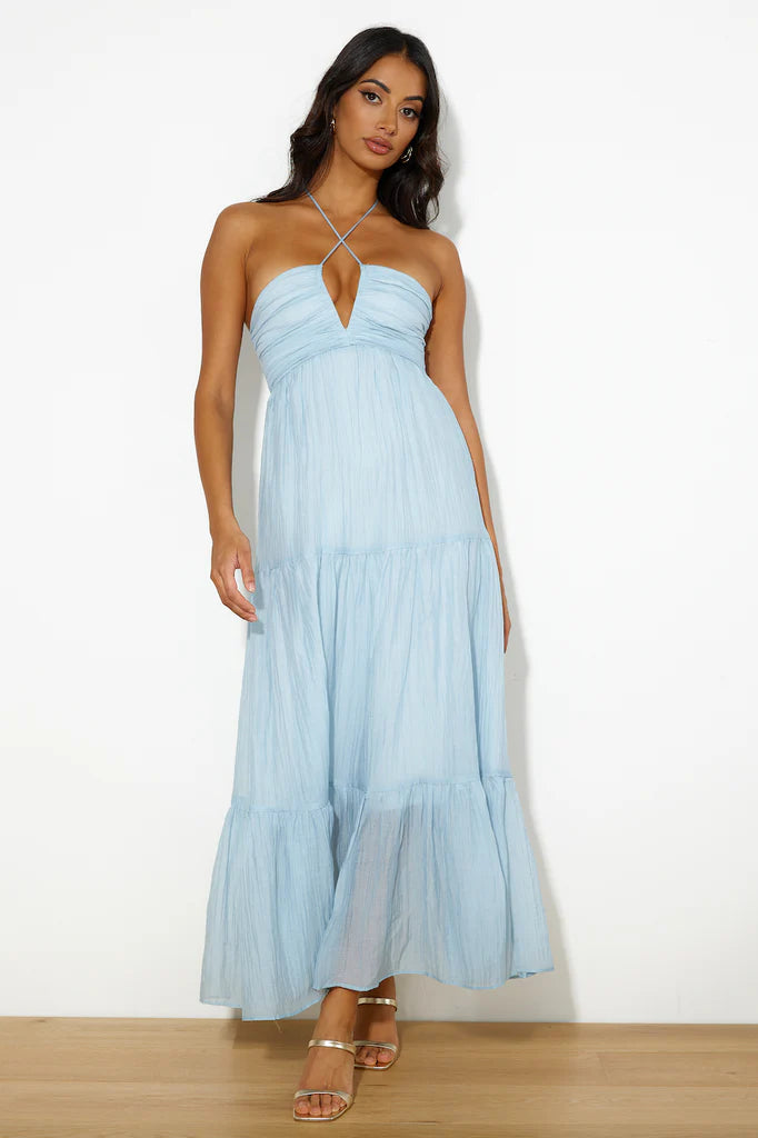 Holly Maxi Dress Sky Blue